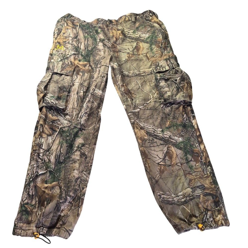 Realtree Xtra Cargo Pants 5444-5 Mens Size 40-42 XL Camouflage Hunting Trousers